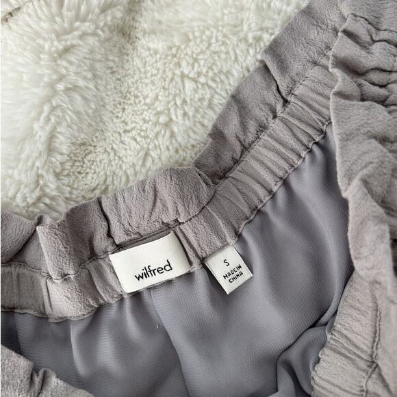 Wilfred Aritzia Shorts‎ Womens Small Montrouge Crepe Drawstring Gauze Gray - Picture 2 of 4